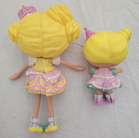 Lalaloopsy Candle Slice O'Cake Doll 2009 Full Size W/ Lil Sister 2014 EUC - Picture 11 of 16